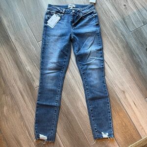 PAIGE hoxton skinny ankle frayed jeans